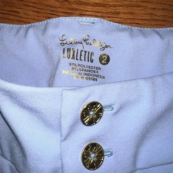 Lilly Pulitzer Solid Blue Women’s Shorts Sz 2 - Picture 5 of 8